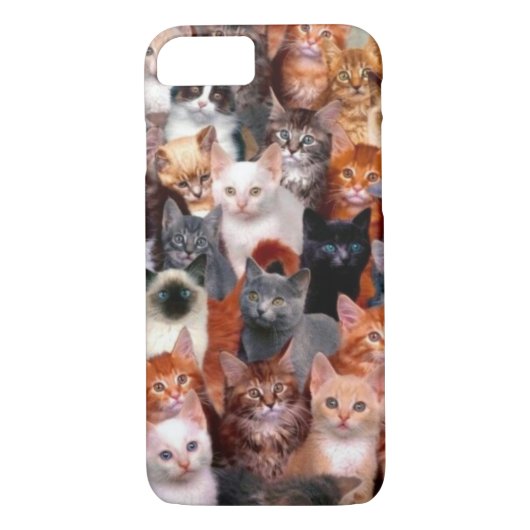 Katzen-Collage Case-Mate iPhone Hülle (Rückseite)