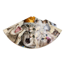 Katzen Collage / Montage von Katzen Papierpartyhut Partyhütchen
