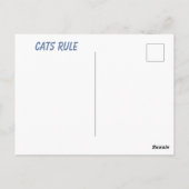 Katzen Collage Postkarte (Rückseite)