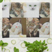 Katzen-Collagen-Geschirrtuch Geschirrtuch (Gefaltet)