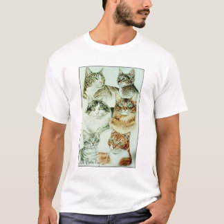Katzen-Collagen-T-Shirt T-Shirt