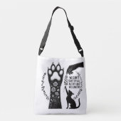 Katzen Crossbody Bag Tragetaschen Mit Langen Trägern (Rückseite)