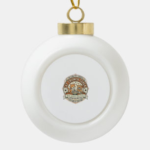 Katzen Crunch Müsli Katzen Frühstück Müsli Schacht Keramik Kugel-Ornament