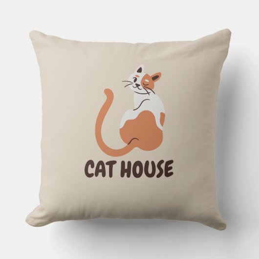 Katzen-CTE-Design Kissen (Vorderseite)