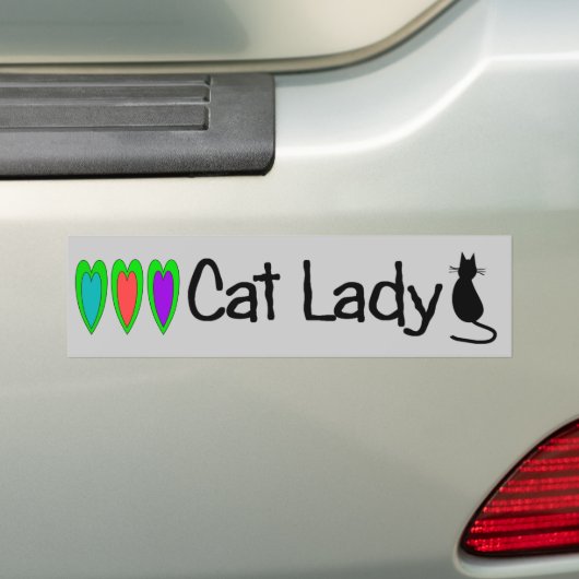 "Katzen-Dame" Autoaufkleber (Auf Auto)