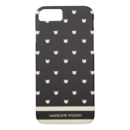 Katzen-Dame iPhone 7 Fall Case-Mate iPhone Hülle (Rückseite)