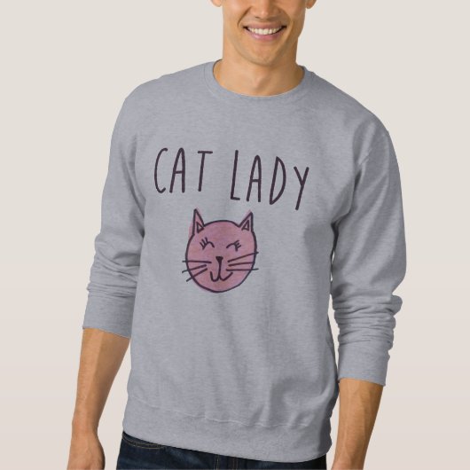 Katzen-Dame Sweatshirt (Vorderseite)