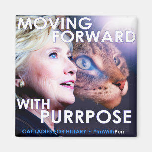 Katzen-Damen für Magneten Hillary Purrpose Magnet
