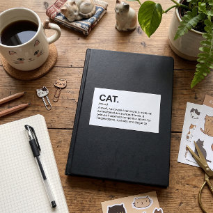 Katzen Definition Substantiv Lustiger Katzenliebha Rechteckiger Aufkleber