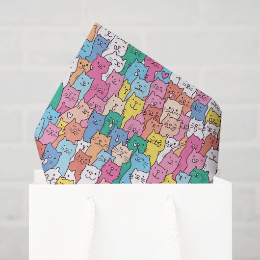 Katzen-Dekoupage-Tissue-Papier, Kätzchen Seidenpapier (Geschenktüte)