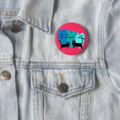 Katzen der Liebe I--Schwarze Katzen-Kunstgeschenke Button (Beispiel)
