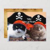 KATZEN DER PIRATE UND KARTEN DER ANTIKEN PIRATEN (Vorne/Hinten)