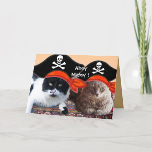 KATZEN DER PIRATE UND KARTEN DER ANTIKEN PIRATEN