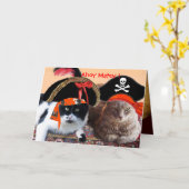 KATZEN DER PIRATE UND KARTEN DER ANTIKEN PIRATEN (Gelbe Blume)