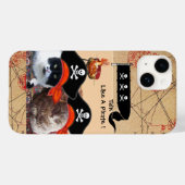 KATZEN DER PIRATEN ANTIQUE PIRATES TREASPAKETE UND Case-Mate iPhone HÜLLE (Rückseite (Horizontal))