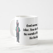 Katzen der Viktorianischen Tudor Times, Königliche Kaffeetasse (Vorderseite Links)