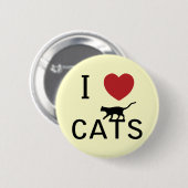 Katzen des Herzens I Button (Vorne & Hinten)
