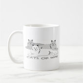 Katzen des Krieges Kaffeetasse (Links)