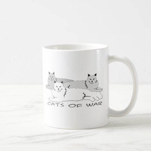 Katzen des Krieges Kaffeetasse (Rechts)