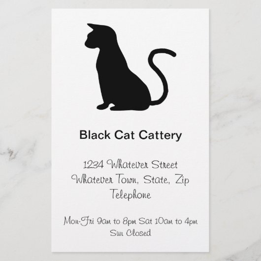 Katzen Design Katzenzucht Flyer (Vorne)