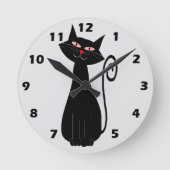 Katzen-Design Runde Wanduhr (Vorderseite)