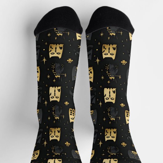 Katzen Design Socken (Oben)