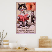 Katzen Diarrhoe Mischung Poster (Küche)
