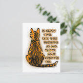 Katzen, die als Götter verehrt wurden Postkarte (Stehend Vorderseite)