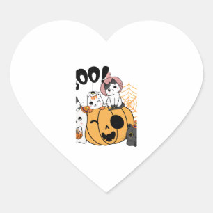 Katzen, die an Halloween Spaß haben Aufkleber