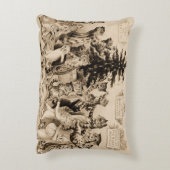 Katzen, die den Weihnachtsbaum von Louis Wain schm Dekokissen (Rückseite(Vertikal))