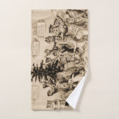 Katzen, die den Weihnachtsbaum von Louis Wain schm Handtuch (Handtuch)