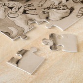 Katzen, die den Weihnachtsbaum von Louis Wain schm Puzzle (Seite)