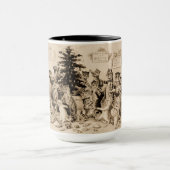 Katzen, die den Weihnachtsbaum von Louis Wain schm Tasse (Zentrum)