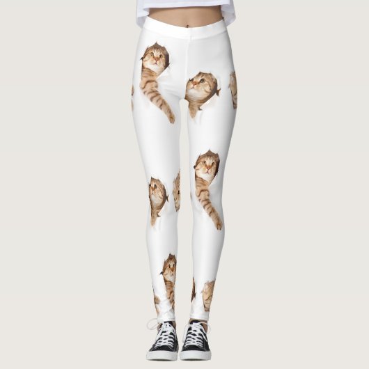 Katzen, die ein Loch in Ihren Leggings zerreißen (Vorderseite)