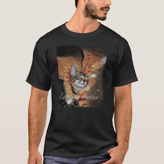 Katzen, die einander lieben - Liebe T-Shirt (Vorderseite)