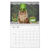 Katzen, die Hut-Kalender tragen Kalender (Mär 2026)