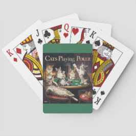 Katzen, die Karten spielen Spielkarten
