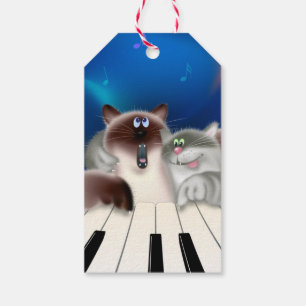 Katzen, die Klavier spielen Geschenkanhänger