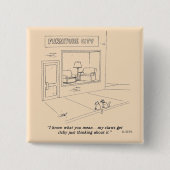 Katzen, die Möbel kratzen Button (Vorderseite)