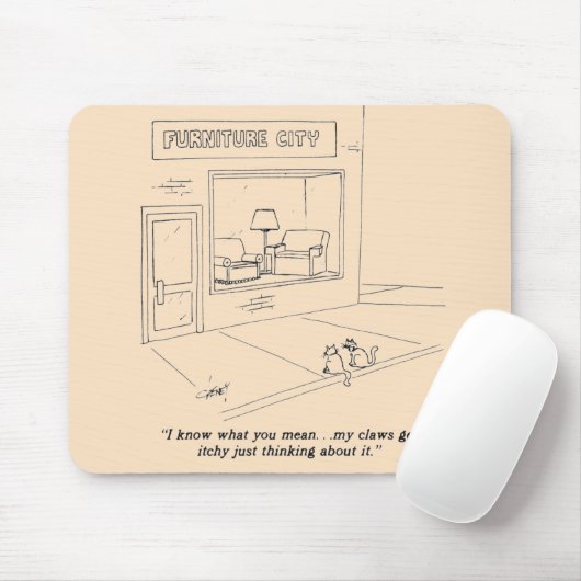 Katzen, die Möbel kratzen Mousepad (Mit Mouse)