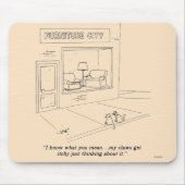 Katzen, die Möbel kratzen Mousepad (Vorne)