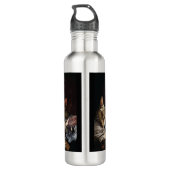 Katzen, die Poker spielen Edelstahlflasche (Rückseite)