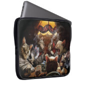 Katzen, die Poker spielen Laptopschutzhülle (Vorne Rechts)