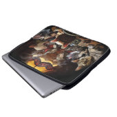 Katzen, die Poker spielen Laptopschutzhülle (Vorne Knopf)