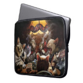 Katzen, die Poker spielen Laptopschutzhülle (Vorderseite Links)