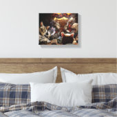 Katzen, die Poker spielen Leinwanddruck (Insitu (Schlafzimmer))