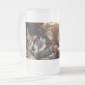 Katzen, die Poker spielen Mattglas Bierglas (Vorderseite Links)