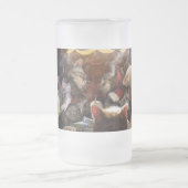 Katzen, die Poker spielen Mattglas Bierglas (Mittel)