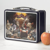 Katzen, die Poker spielen Metall Brotdose (Beispiel)