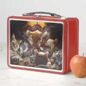 Katzen, die Poker spielen Metall Brotdose (Beispiel)